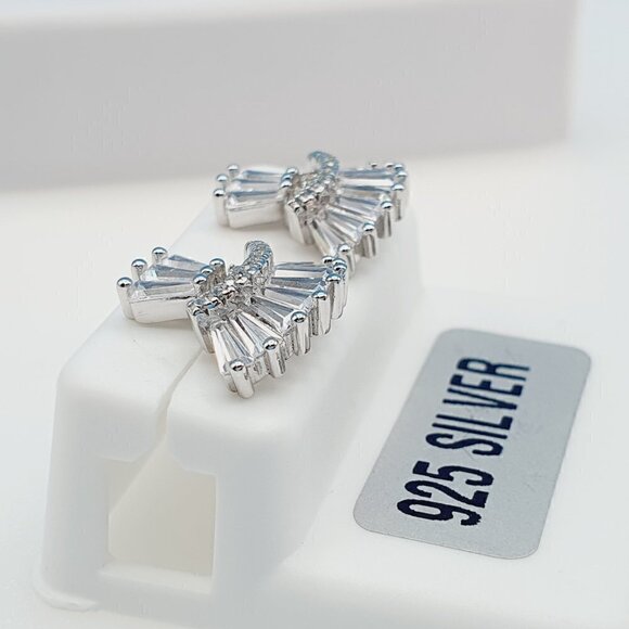 "925 Sterling Silver Cubic Zirconia Earrings, U19254838 - Picture 11 of 11